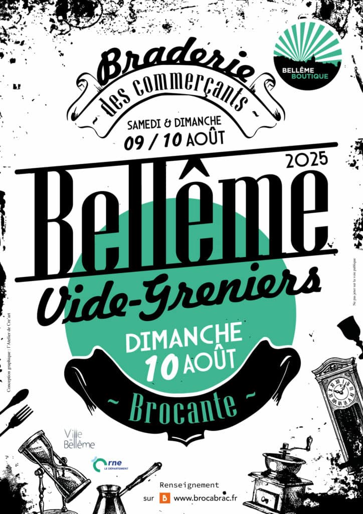 Braderie des commerçants Bellême 9 & 10 août 2025