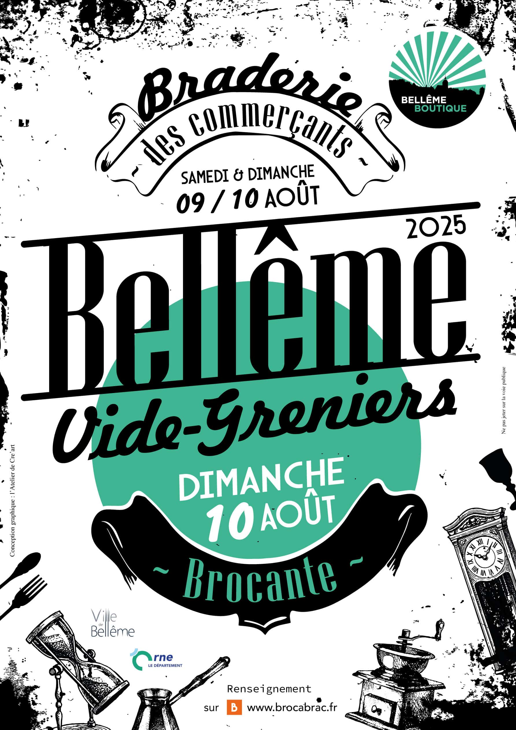 Braderie des commerçants Bellême 9 & 10 août 2025